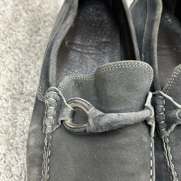 Donald J Pliner Horsebit Loafers Men's Size 13 Gray Edlyn‎ Shoes Slip On Suede - Picture 4 of 13